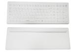 Ergonomics Silicone Wireless Medical Keyboard 106 Keys With Back Pad