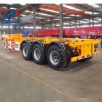 Shipping 20ft 40ft 45ft Container Chassis Semi Trailer Extendable Skeleton Truck
