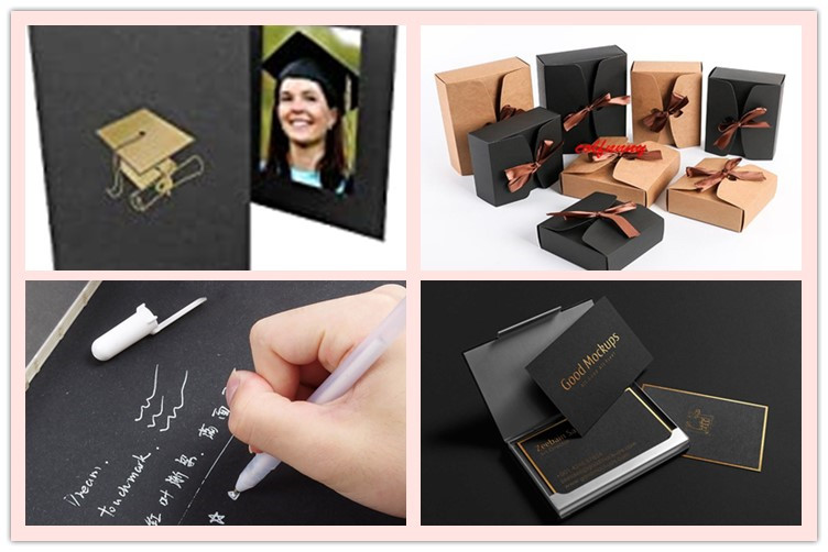Virgin Pulp Black Cardstock Paper For Crafts 8.5 X 11 Inch Sheets