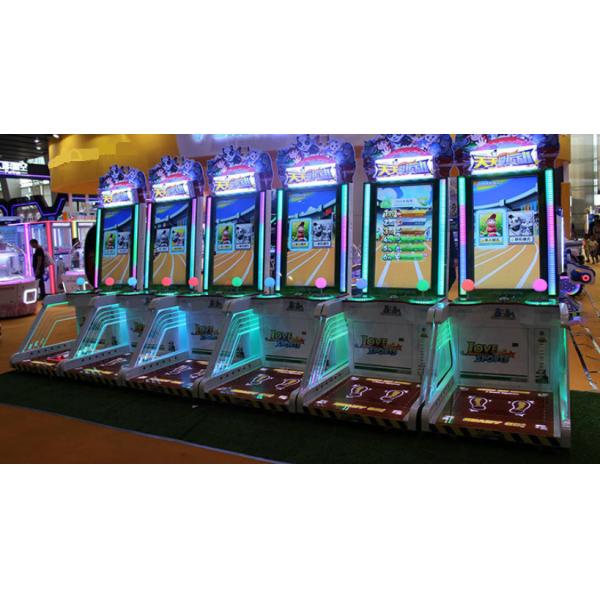 Amusement Sports Game Machine / Coin Pusher Video Game Treadmill