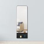 Portable Wall Mounted Lighted Makeup Mirror Modern For Bathroom