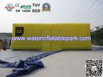 Yellow Festival Giant Inflatable Cube Tent , Inflatable Large Storage Tent