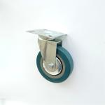 Zinc Plated Steel Heavy Duty Caster Wheels 4 Inch Wheel Diameter