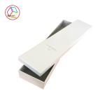 Luxury Pure White Long Craft Paper Gift Box For Braclet Packaging