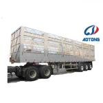 3 Axles Heavy Transport High Side Fence Semi Trailer with Dolly and Checked