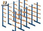 Powder Coating Cantilever Steel Storage Racks , Heavy Duty Cantilever Racks