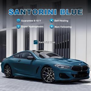 Wholesale Santorini Blue High Quality Color Paint Protection Film Self Healing Air Release Technology 8mil TPU PPF for Anti Stain from china suppliers