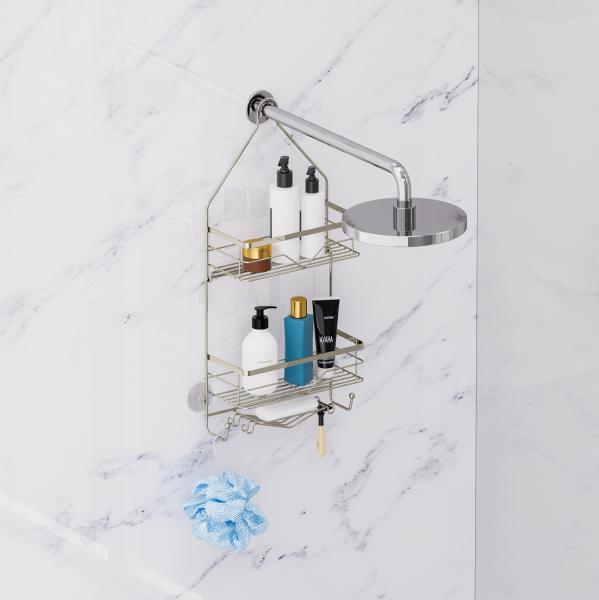 Bathroom Organizer Shower Caddy Hanging Shower Shelf for Inside Shower No