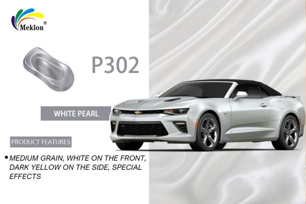 Durable Glossy Pearlescent White Car Paint , Waterproof Pearl Clear Coat Auto