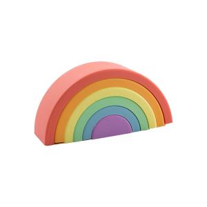 Wholesale 3d Folding Children'S Puzzle Silicone Rubber Rainbow Custom Rubber Toys from china suppliers