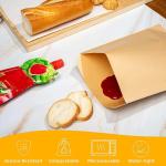 Greaseproof French Baguette Loaf Paper Baguette Bread Bags Packaging V Bottom