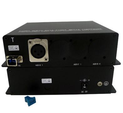 OEM 2-channel XLR( AES/EBU optional) audio over fiber converter,2-ch 3-pin XLR