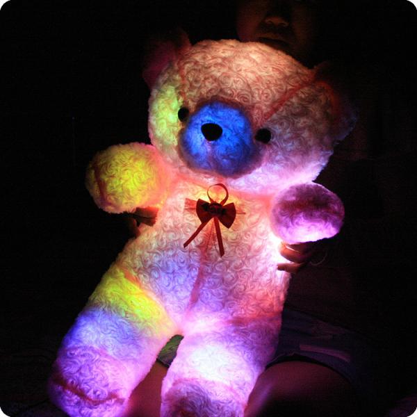 Romantic plush toys/led teddy bear/light up animal toys