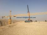 Manufacture QTZ7032 Topkit Tower Crane Hoisting Boom 70mts Tip Load 3.2ton