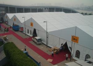 Wholesale Waterproof Big Canvas Wall Tent 100 Km / H Wind Resisting Apply To Trade Show from china suppliers