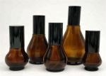 Amber Small Cosmetic Containers , Essential Oil / Brown Empty Cosmetic