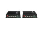 1080p 4 Channel 3G-SDI Fiber Converter with rs485+1Channel Forward Audio Single