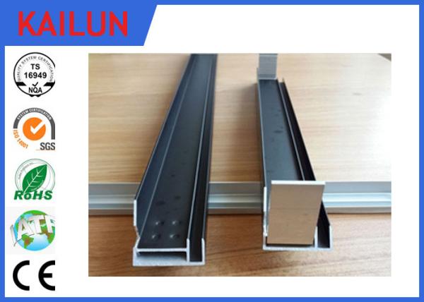 Corner Key Connection Black Anodized 6063 Aluminium Framing for 250 Watt