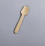 100 Pack Mini Wooden Spoons Disposable Square End Tasting Spoon Small for Ice