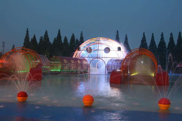Outdoor Amusement Crab Maze Fiberglass Equipment Water Park Large Aqua Play