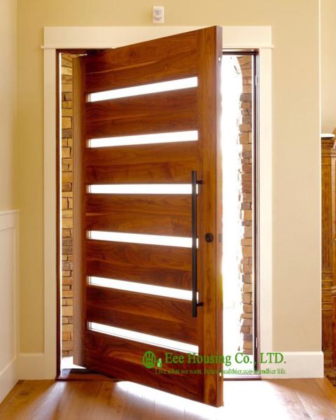 Solid wood pivot front door for sale, modern external pivot doors, High quality