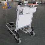 4 Wheels Aluminum Alloy Airport Luggage Trolley Using Airport With Handle