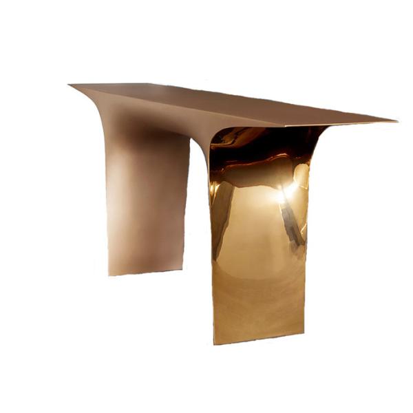 Quality Home Decor Modern Stainless Steel Gold Coffee Table Sculpture for sale