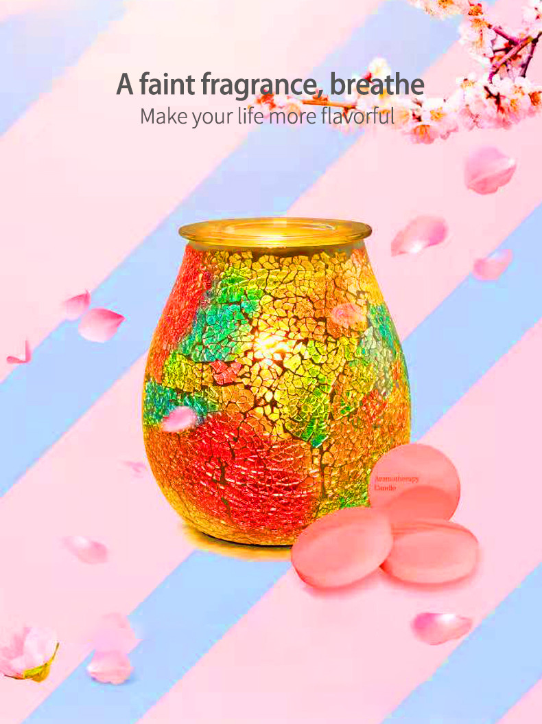 Glass Electric Aroma Melt Burner , 40W 120ml Personalised Electric Wax Burner Dituo