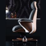 Adjustable Lifting Function Lift Chair Italian Light Luxury Leather Boss Office