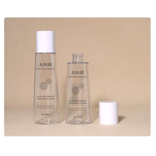 250ml 200ml PET Bottles Transparent Empty Plastic Bottle With PE Collar Material