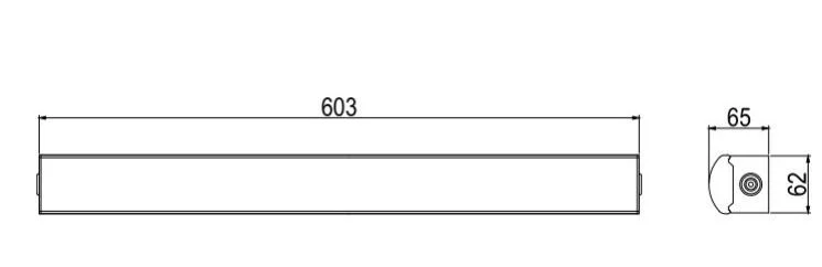 2FT 20W 5 Years Warranty LED Tri Proof Light For Warehouse, Subway, Workshop, Supermarket, Shopping Mall