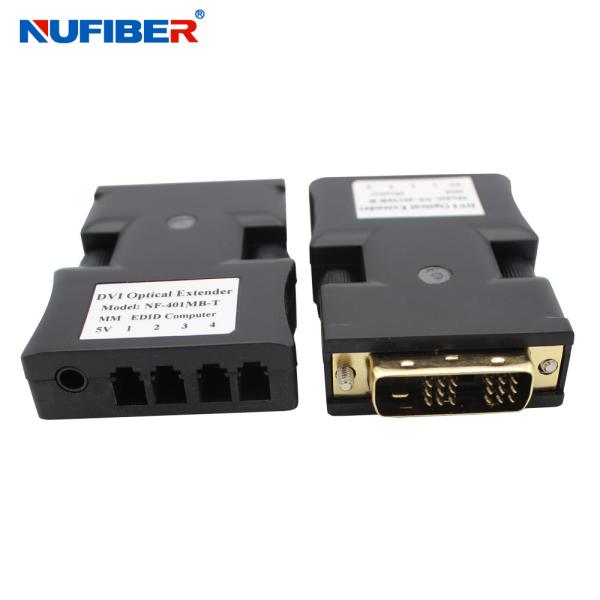 Mini Four Cores DVI to Fiber Optical Converter HD 4Cores to SM/MM Fiber Extender