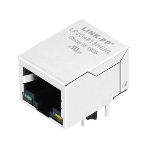 Wholesale LPJG4813HENL 10/100/1000 Base-T Green/Yellow Leds RJ45 Connector Tab Down Green/Yellow LED from china suppliers