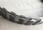 Concertina Cross BTO 22 Razor Wire , Razor Blade Fencing Razor Ribbon Wire Coil