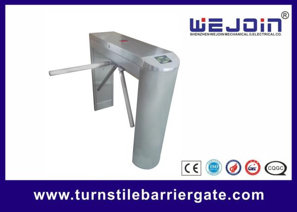 Waist High Rfid Turnstile Barrier Gate , Access Control Motorized Tripod Access