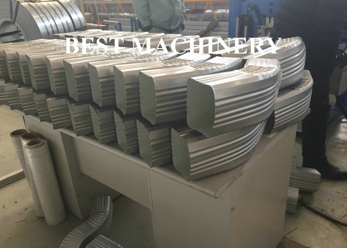 Germany Steel Profile Soffit Panel Pipe Type Down Spout Roll Forming Machine