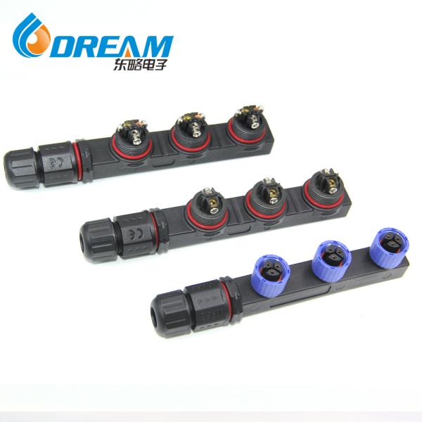 DREAM START M16 Screw Fixing IP67 Assembly Wire Waterproof Splitter Connector 2 Pin