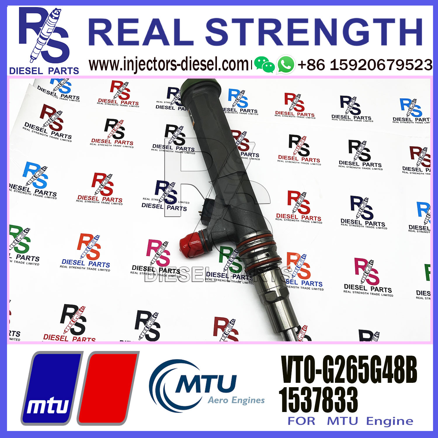 High Quality Common Fuel Injector 1498083 VTO-G265G48B X5240750003