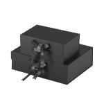 A5 Deep Rigid Collapsible Box Folding Magnetic Gift Box With Ribbon Bow Tie