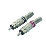 Male Metal RCA Cable Connector RCA connector for audio equipment DE5002