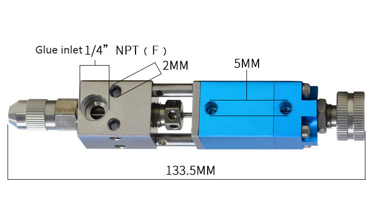 Replaceable Fluid Dispensing Valves Adjusting Screw Micro Dispensing Valve