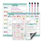 0.4mm Magnetic Refrigerator Frame Monthly Weekly Planner Calendar Whiteboard