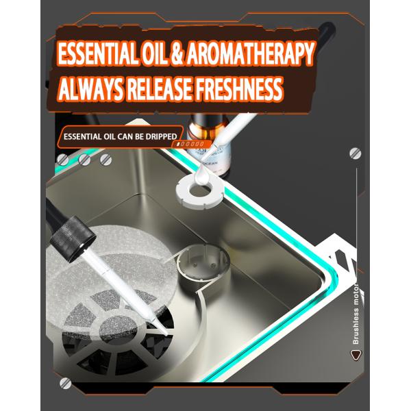 2023 New Arrival USB Astray Air Purifier Ash Proof Rechargeable Aromatherapy Negative Ions Air Cleaner With Brushless Motor