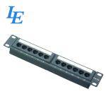 1U CAT5E CAT6 UTP Patch Panel RJ45 Cable Management