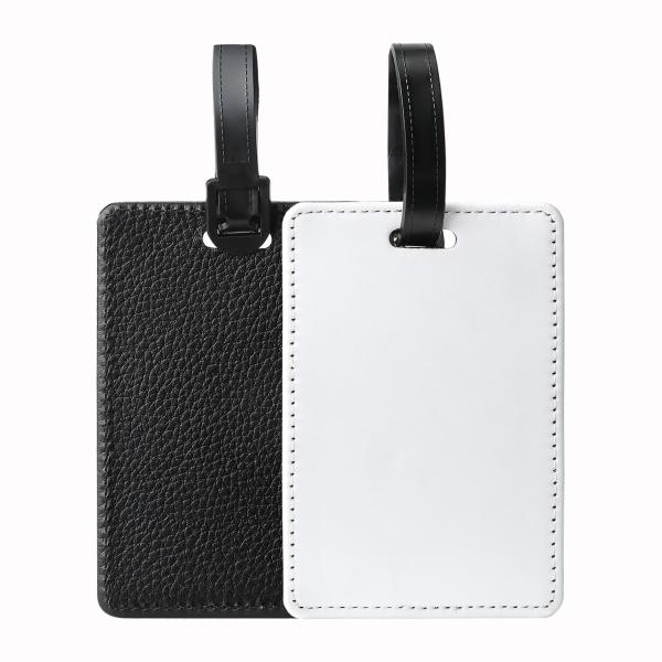 PU Leather Blank Sublimation Baggage Tag Custom Print Your Picture Luggage Tag