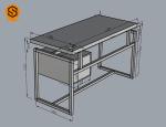 SGS Solid Surface Office Furniture Artificial Stone Office Desk