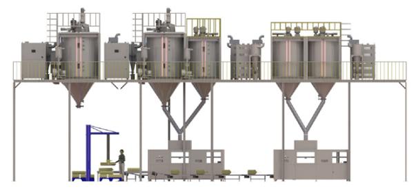 25kg Bag Automatic Weighing Packing Machine For Rice Fertilizer Plastic Pellet