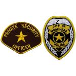 OEM Machine Washable Police Embroidered Patch No Backing For Hoodies