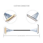 Extra Fine Micro Coaxial Cable , KEL SSL20-40SB TO SSL20-40SB 20 Pin Lvds Cable