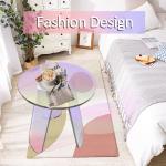 Nordic Colorful Rainbow Custom Acrylic Furniture Acrylic Side Table Round Coffee